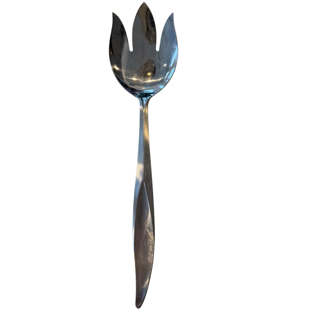 NASCO Flamingo Stainless Steel SalaServing Fork Japan MCM 3-Prong